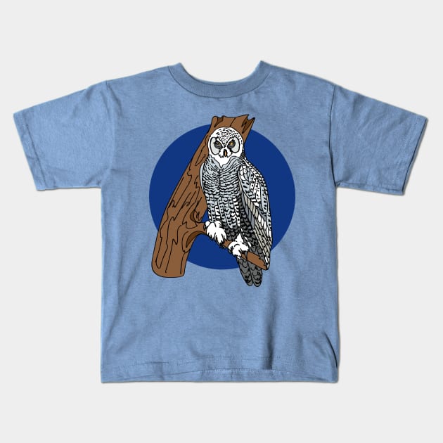 a polar owl Kids T-Shirt by EEVLADA